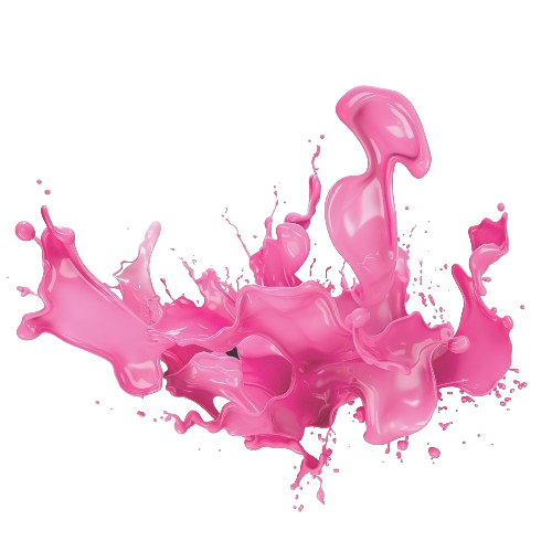 Dekorativer pinker Splash