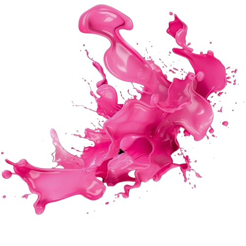 Pink splash decoration