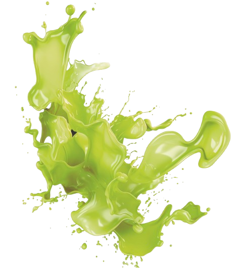 Dekorativer grüner Splash