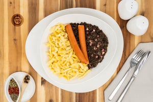 Linsen mit Spätzle