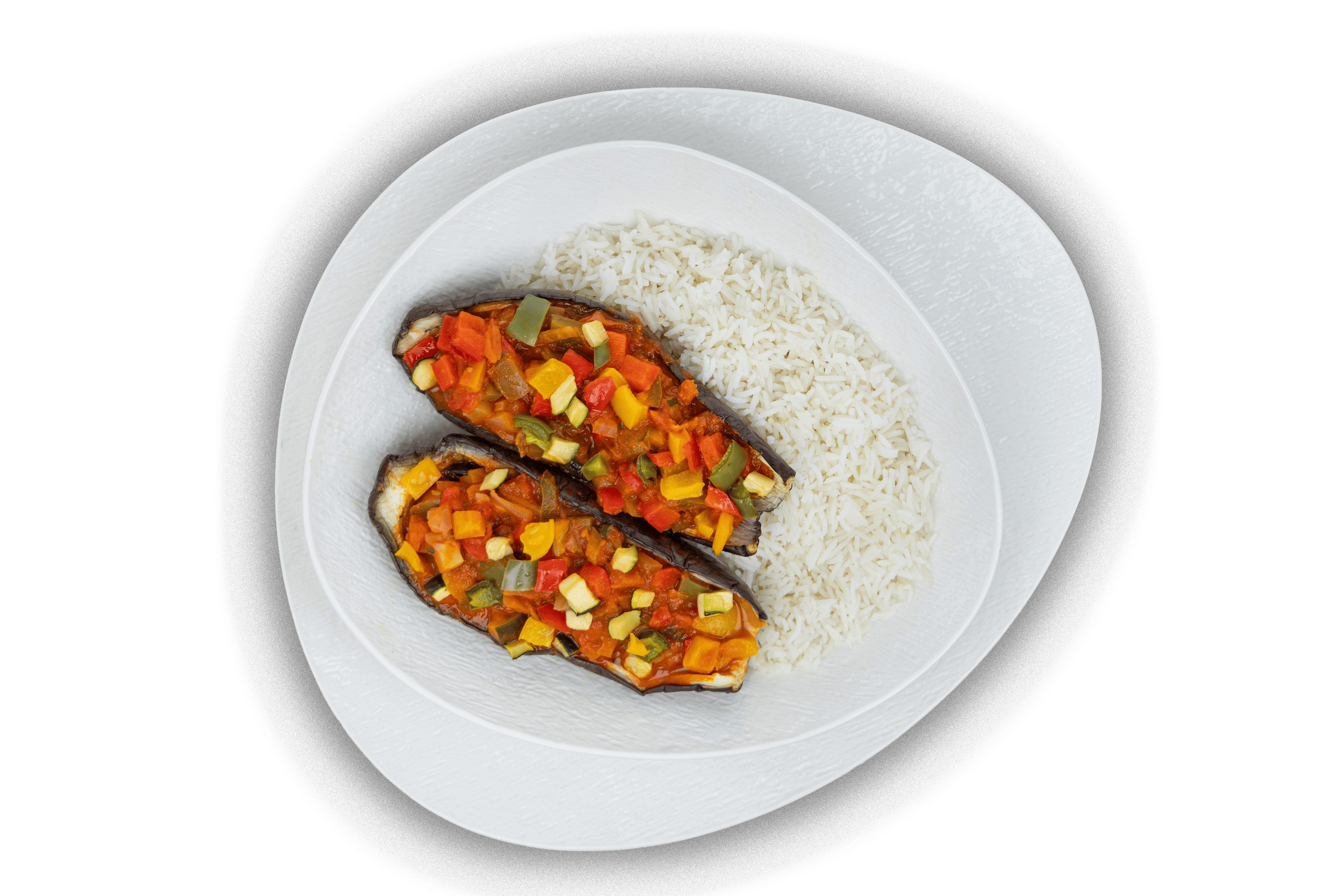 Gefüllte Aubergine