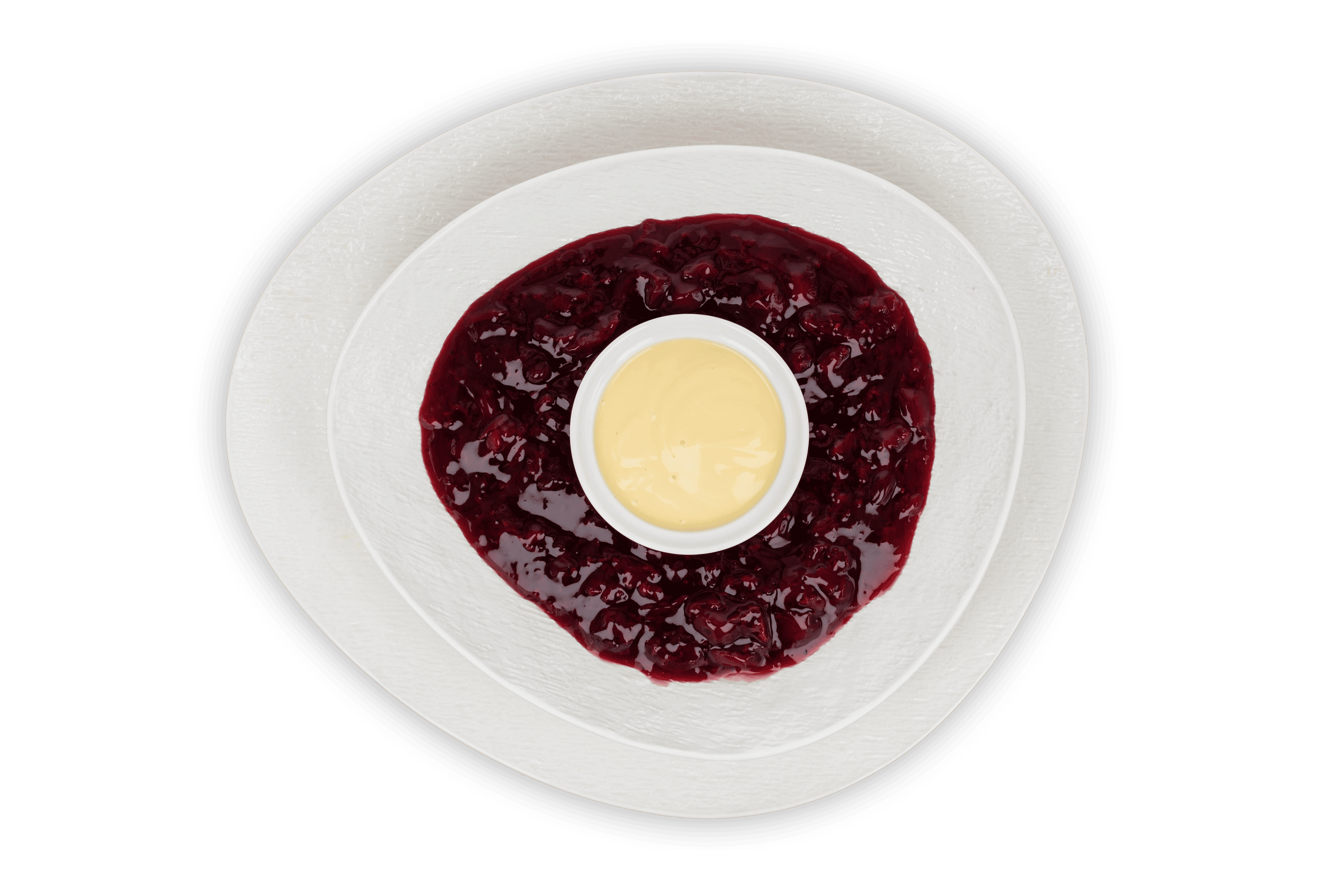 Rote Grütze mit Vanillesoße